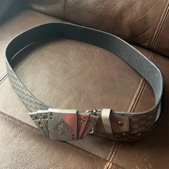 New ace of spades 47" belt & buckle set - Picture 4 of 5